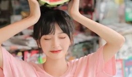 女生网红吃瓜图片真实